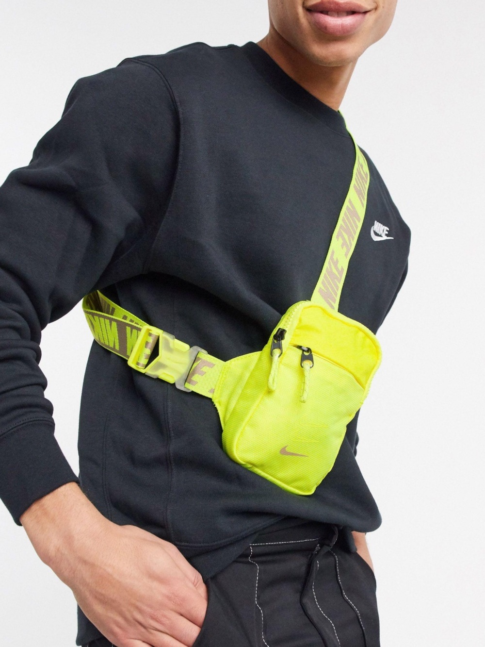 Nike Men's Neon Yellow Advance Crossbody Bag NWT